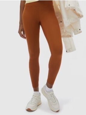 Everlane ReNew High Waist Burnt Orange Leggings Medium